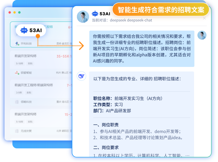 基于岗位胜任力，智能生成精准招聘文案